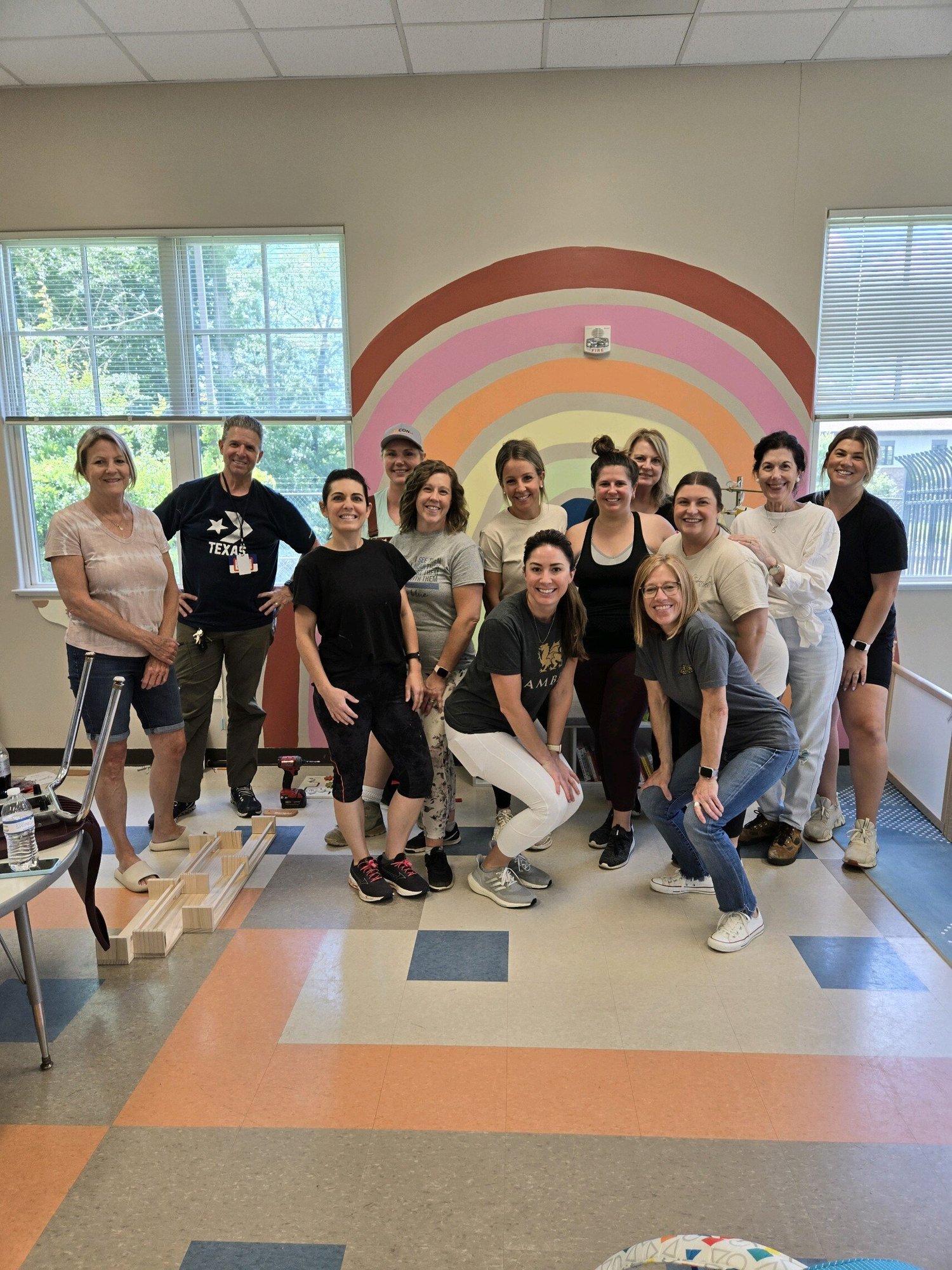 Vince Busby, General Contractor, working with the Women in NARI of Greater Charlotte to beautify Safe Alliance in Charlotte, NC.