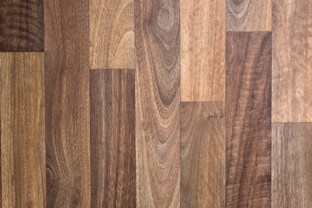 Close up of medium brown hardwood floor.