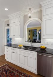 Traditional kitchen in historic Eastover neighborhood in Charlotte NC